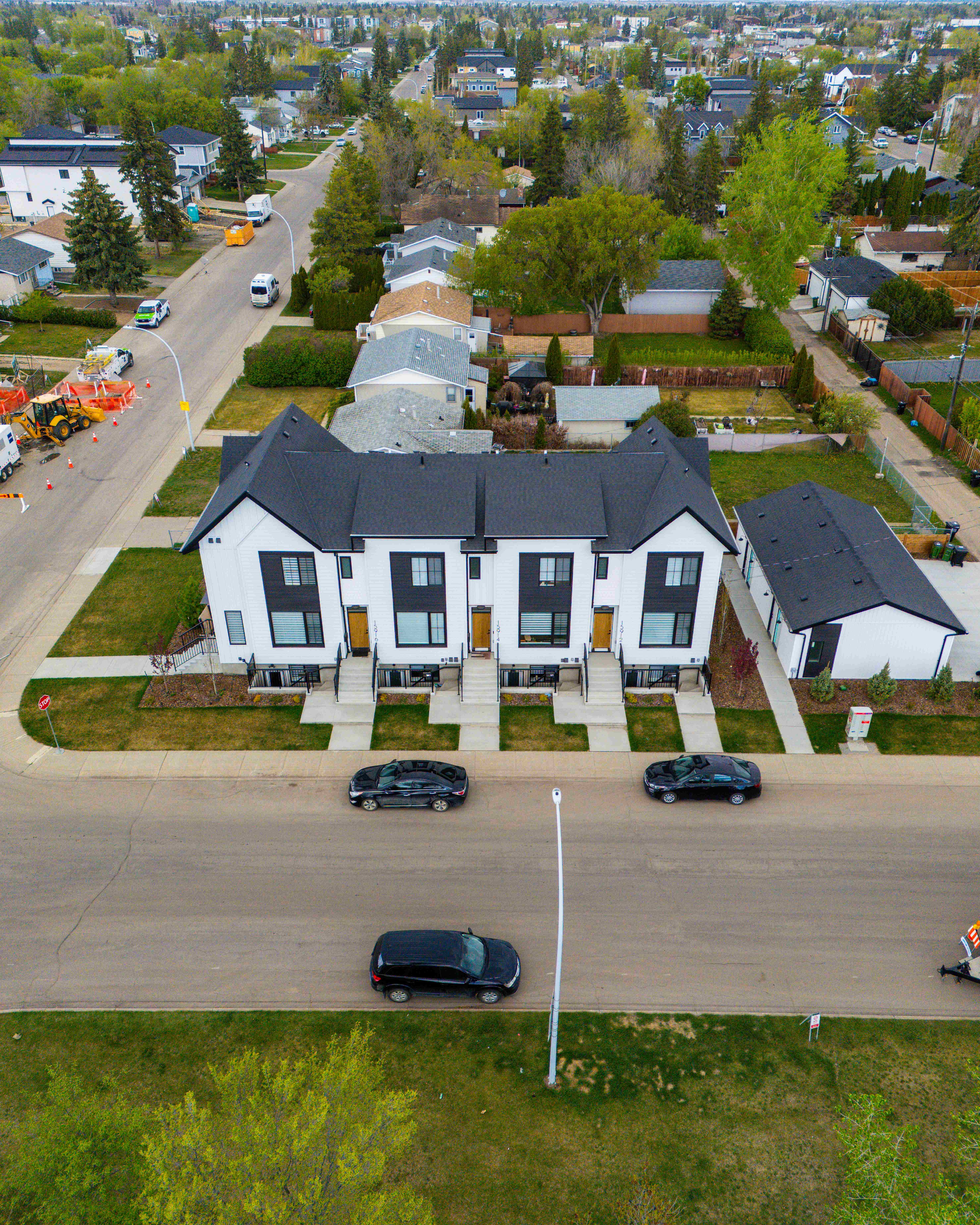 Aerial View of Townhomes