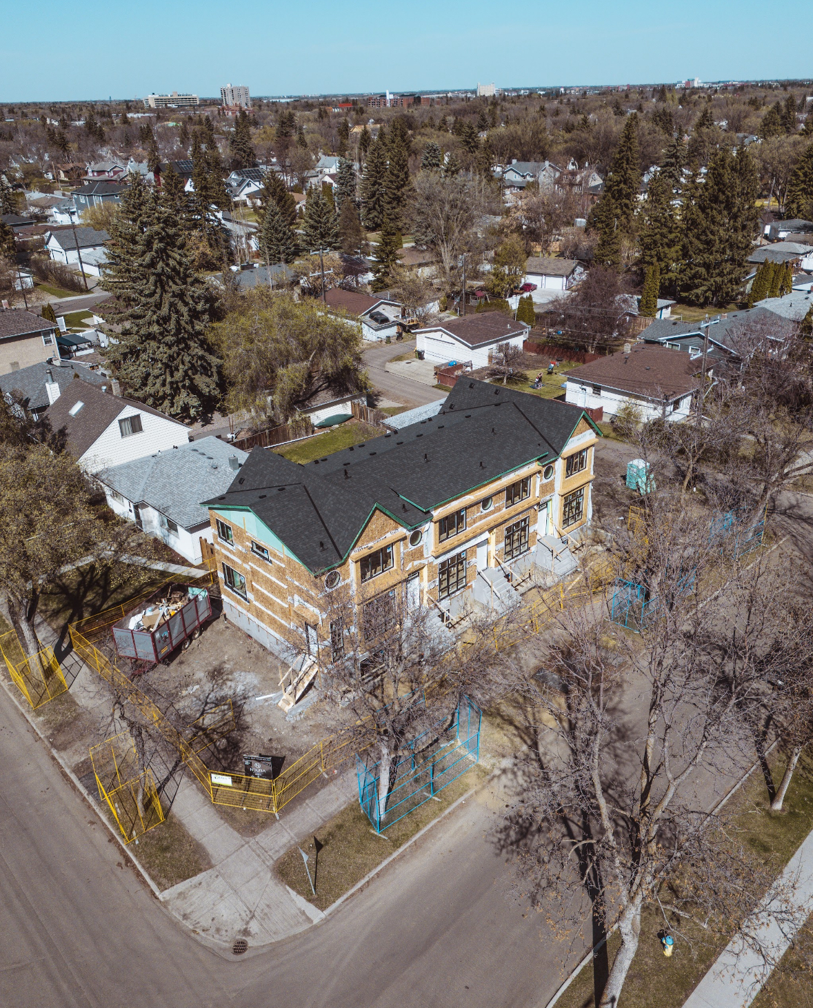 Construction Progress - Front View