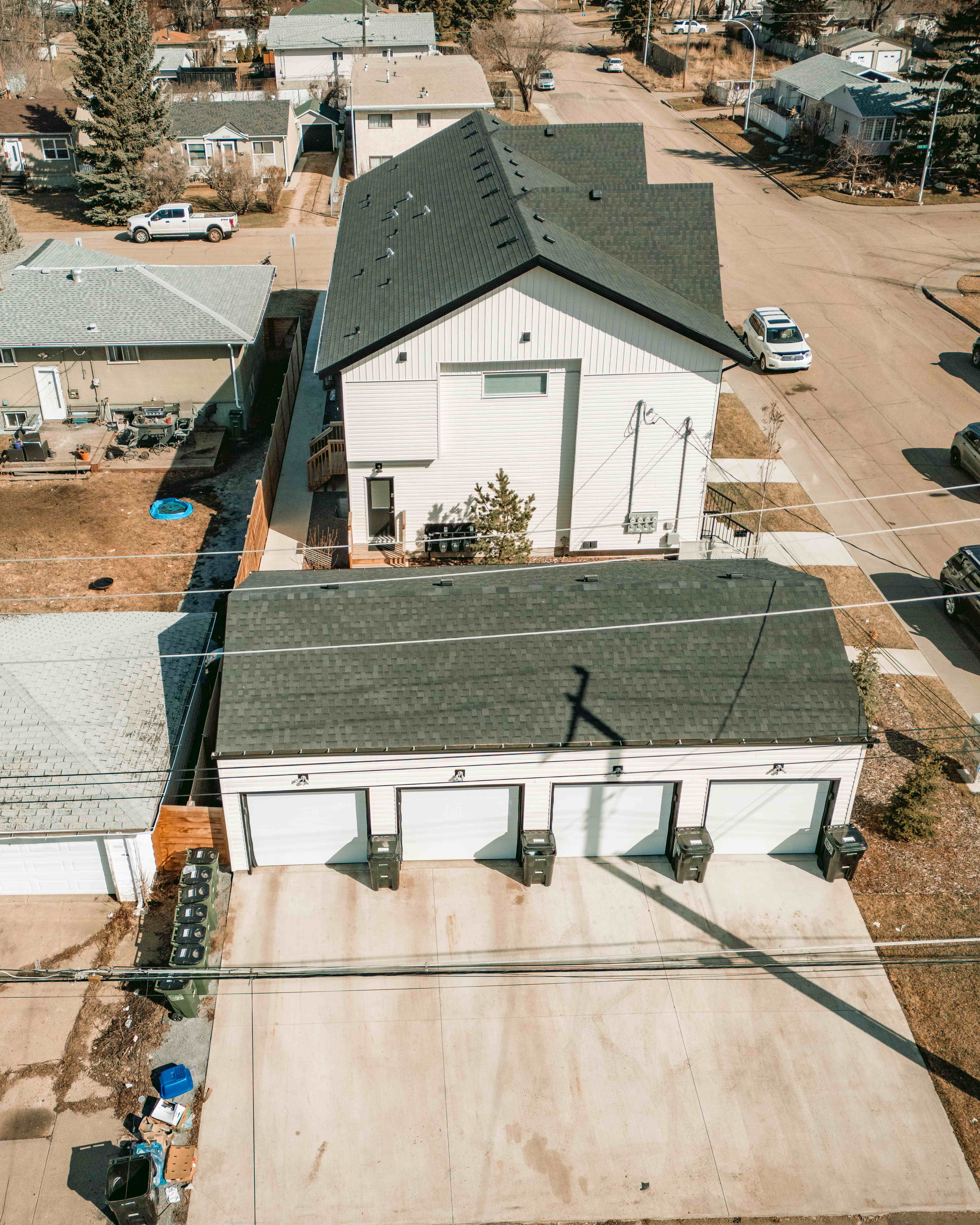 Townhouse with Four-Car Garage